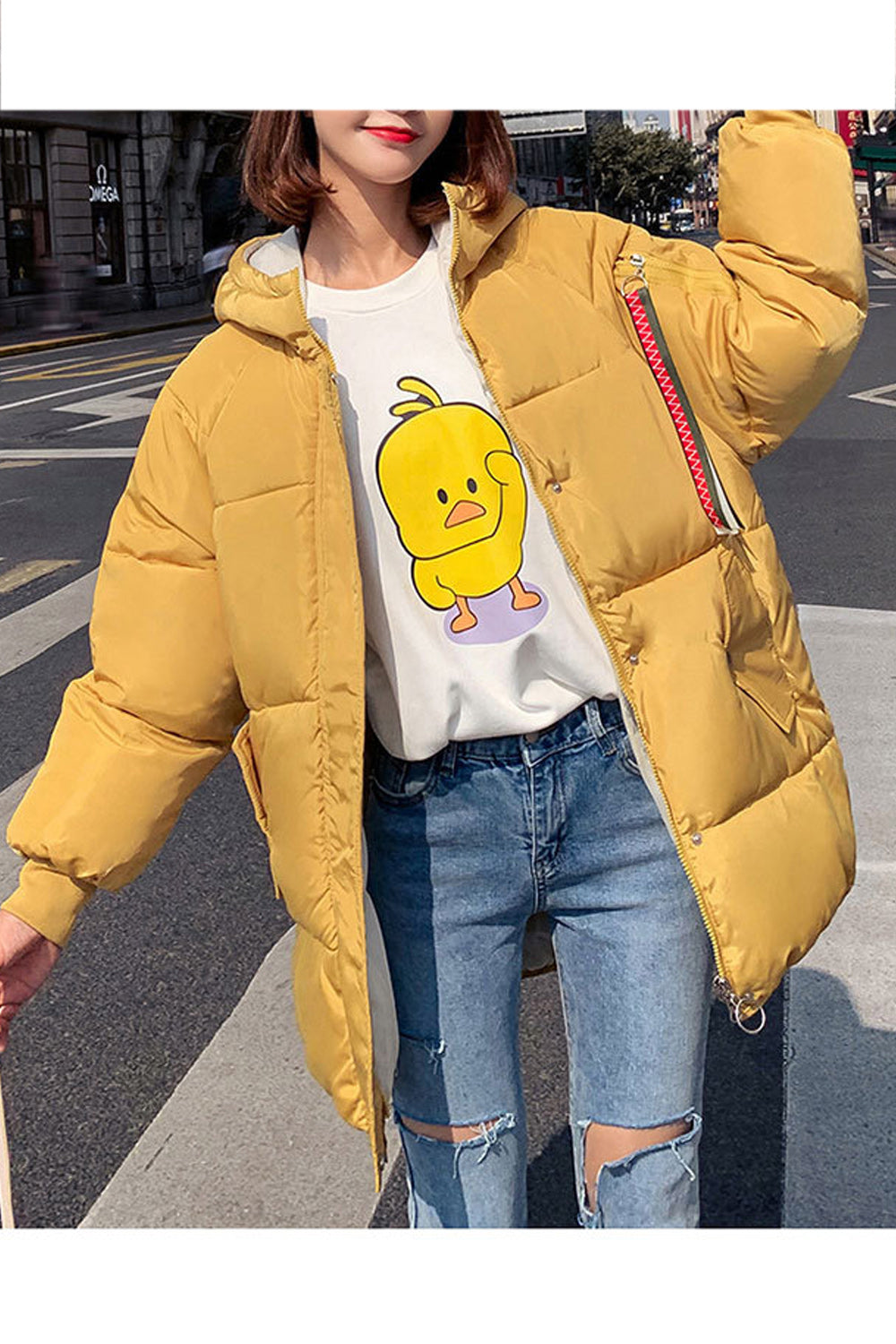 Women Style Warm & Thick Padded Winter Jacket
