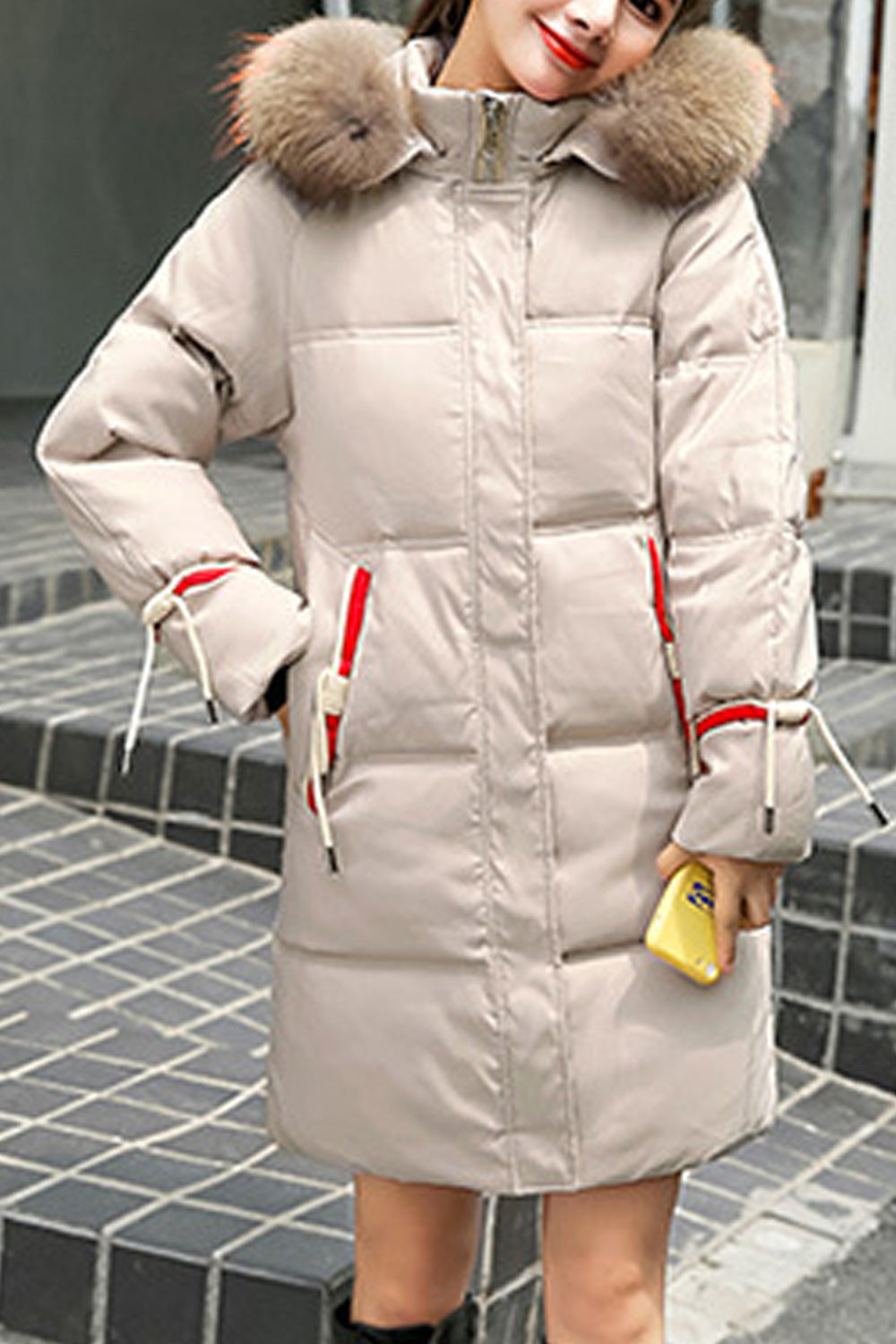 Women Snowy Winter Hooded Warm Padded Casual Jacket