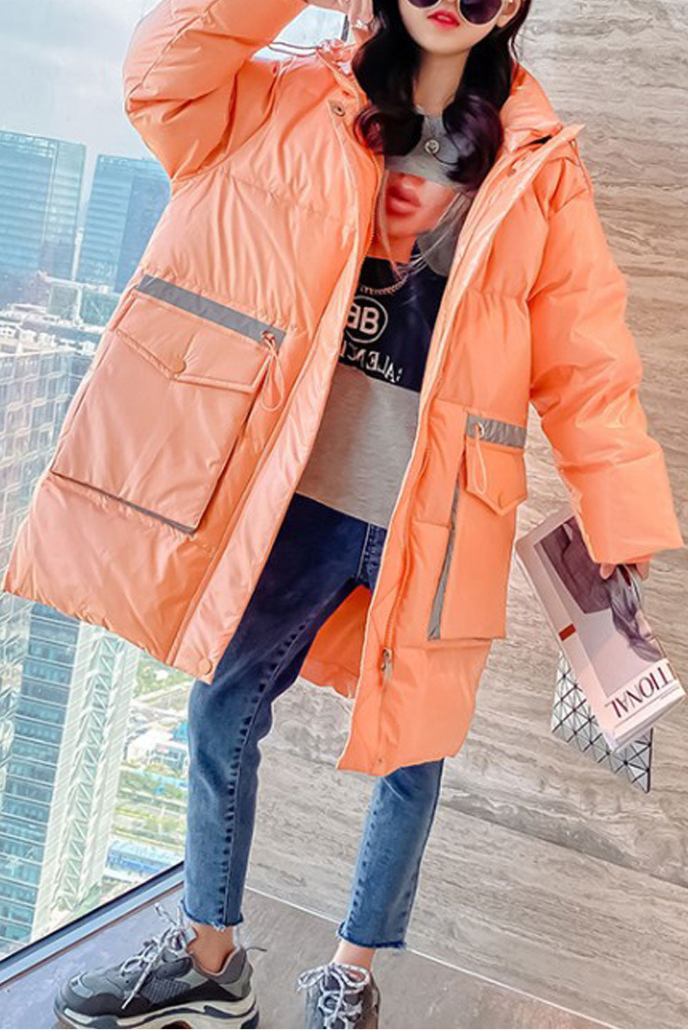 Kids Girls Thickened Stain Remove Jacket