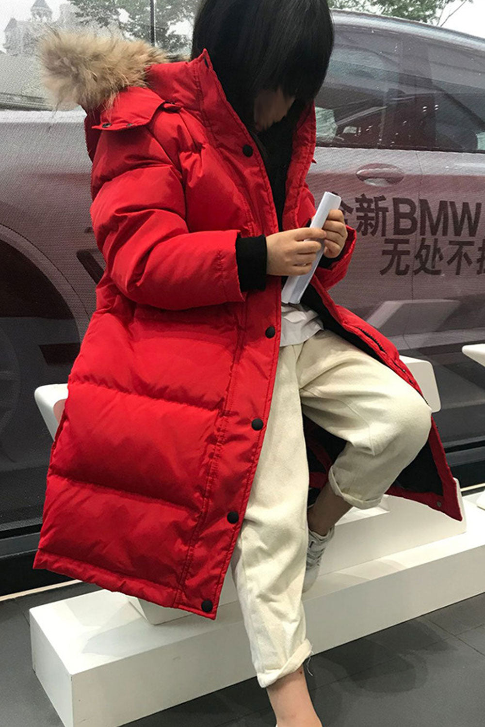 Kids Girls Long Length Stylish Jacket