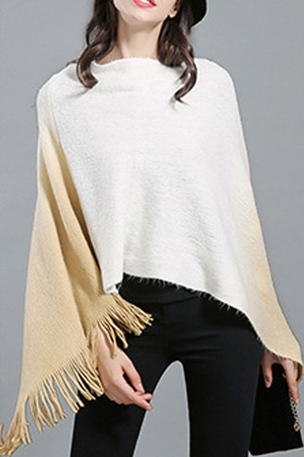 Women Classy Contrast Color Warm & Thick Shawl
