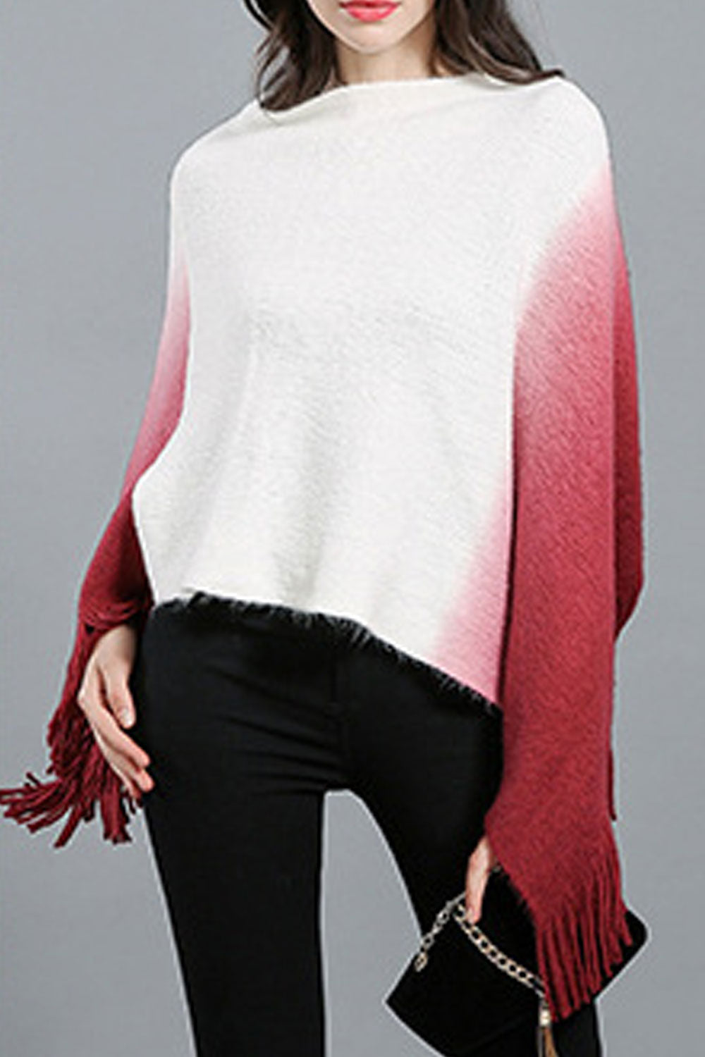 Women Classy Contrast Color Warm & Thick Shawl