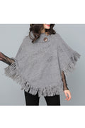 Women Classy Warm Tassel Decorated Winter Shawl