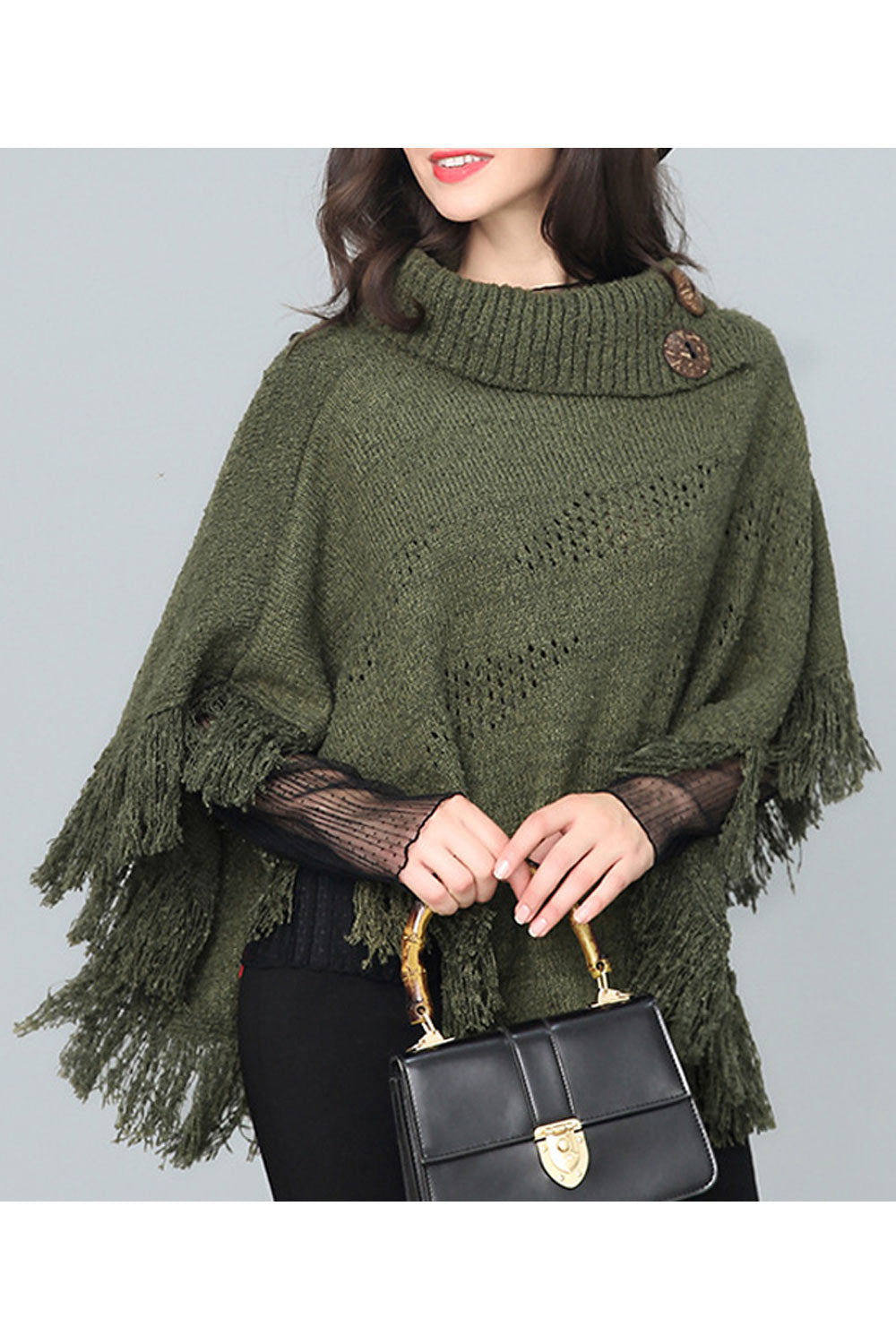 Women Classy Warm Tassel Decorated Winter Shawl