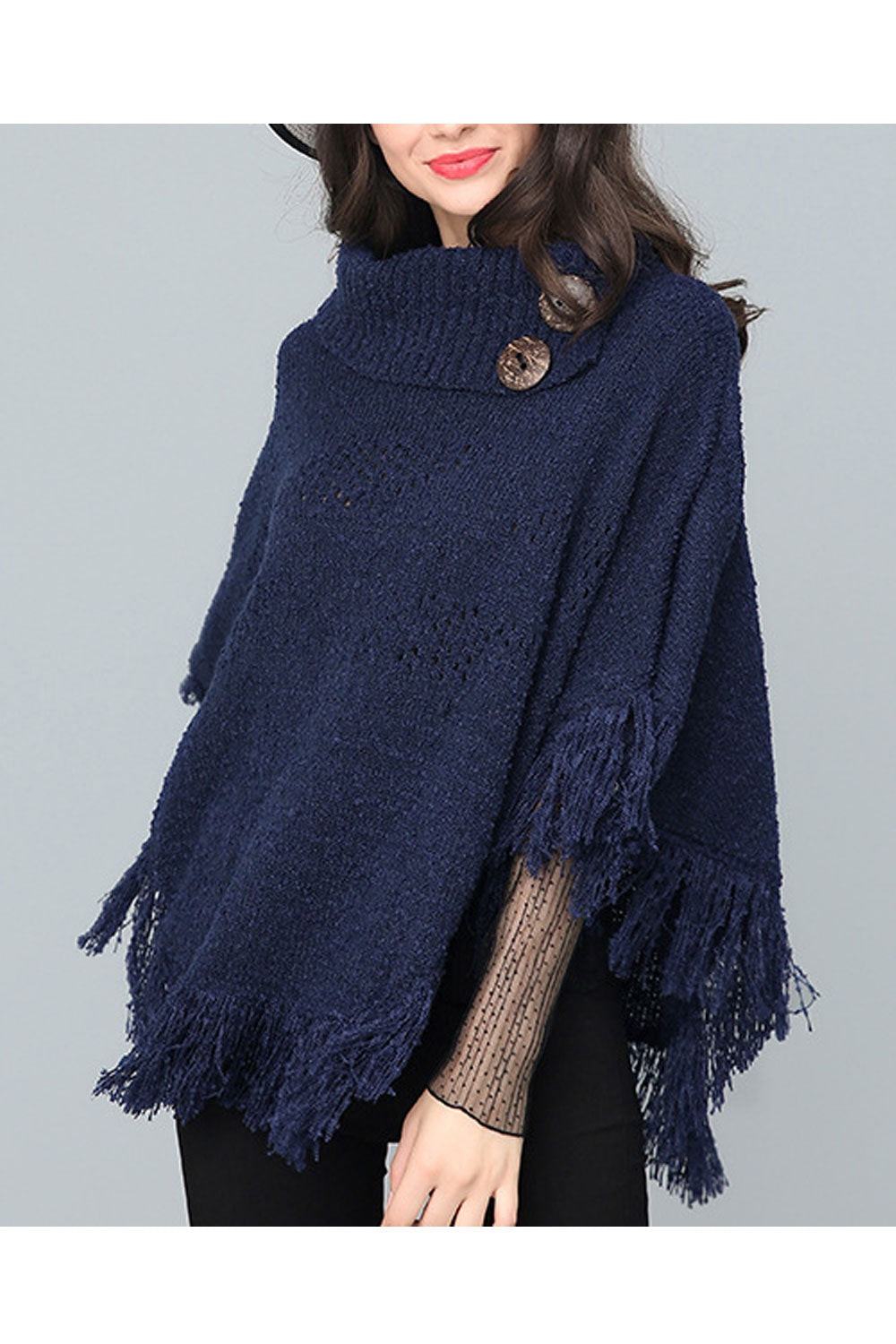Women Classy Warm Tassel Decorated Winter Shawl