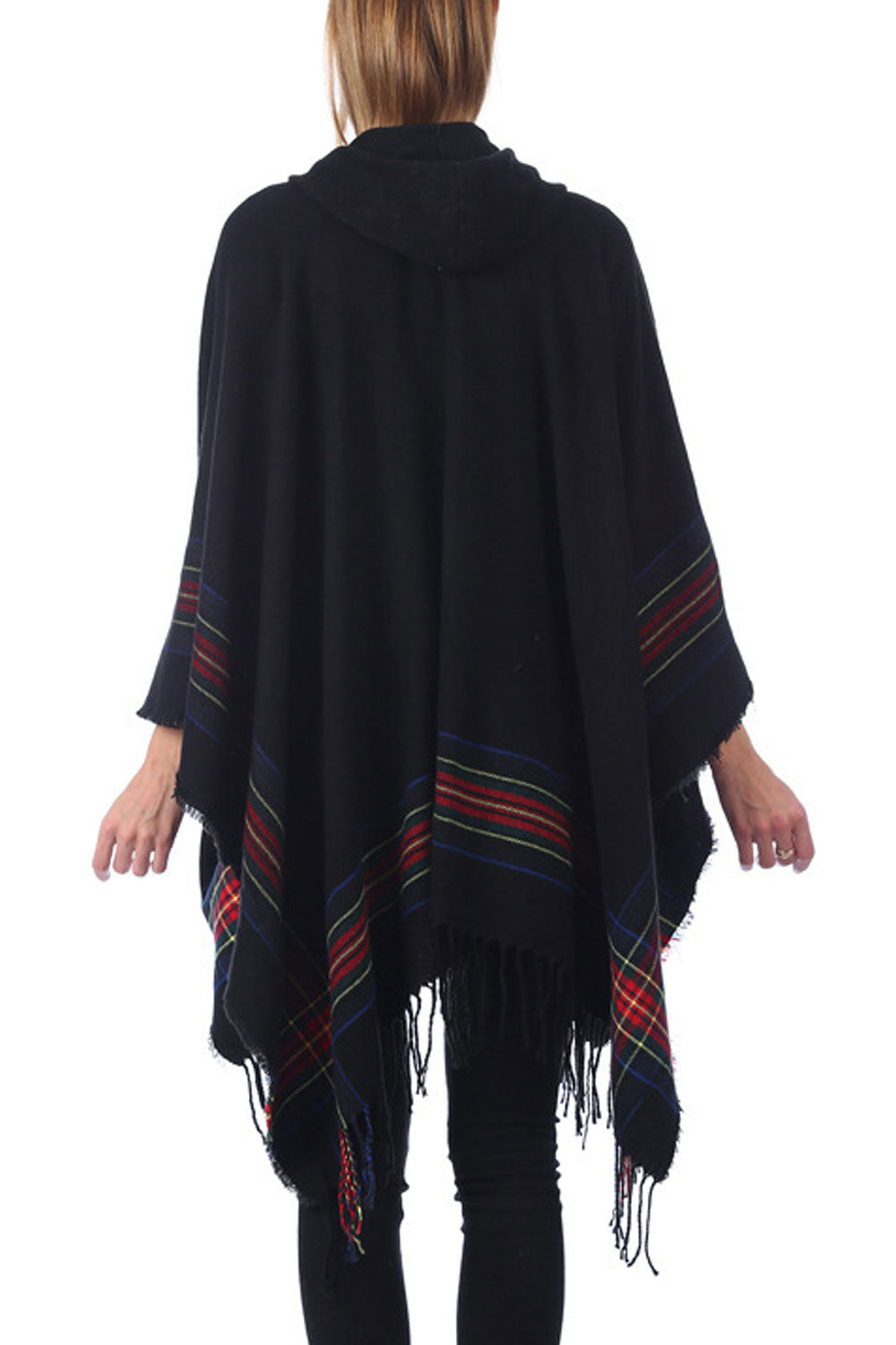 Women Charming Tassel Stripe Pattern Warm Shawl