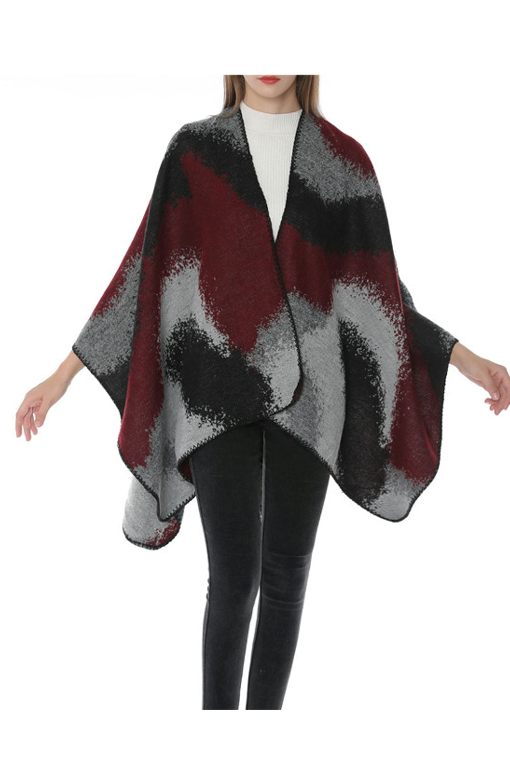 Women Windproof Winter & Autumn Shawl