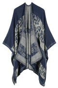 Women Stylish Flower Warm & Thick Shawl