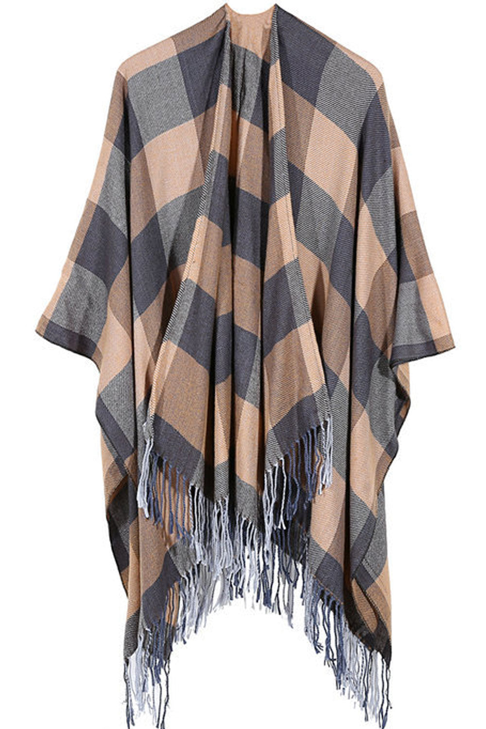 Women Stylish Lattice Pattern Warm & Thick Winter Shawl