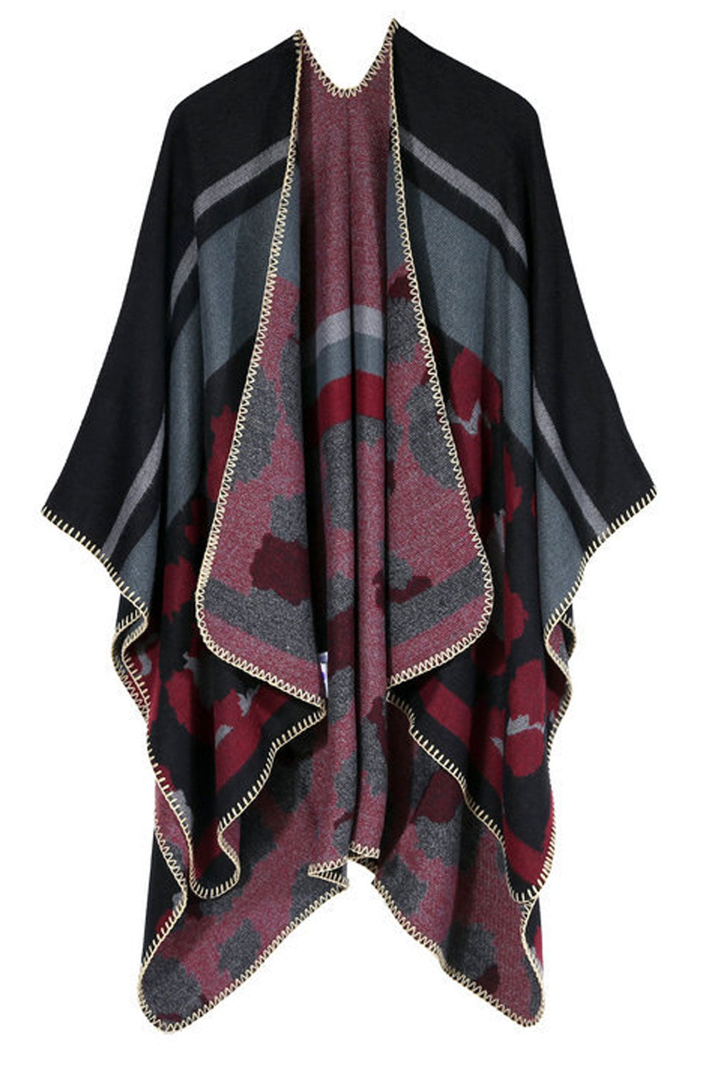 Women Lovely Camouflage Pattern Warm Cashmere Shawl
