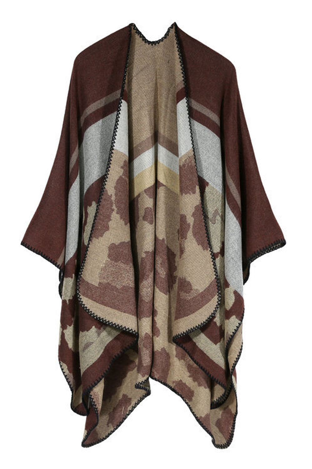 Women Lovely Camouflage Pattern Warm Cashmere Shawl