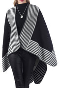 Women Comfortable Stripe Warm Shawl