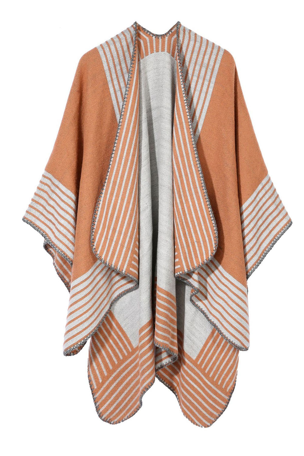 Women Comfortable Stripe Warm Shawl