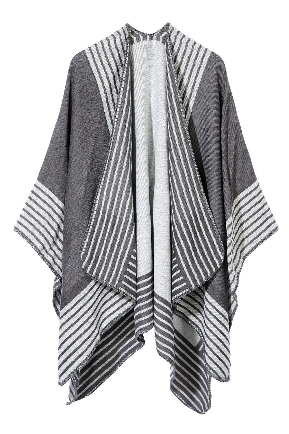 Women Comfortable Stripe Warm Shawl
