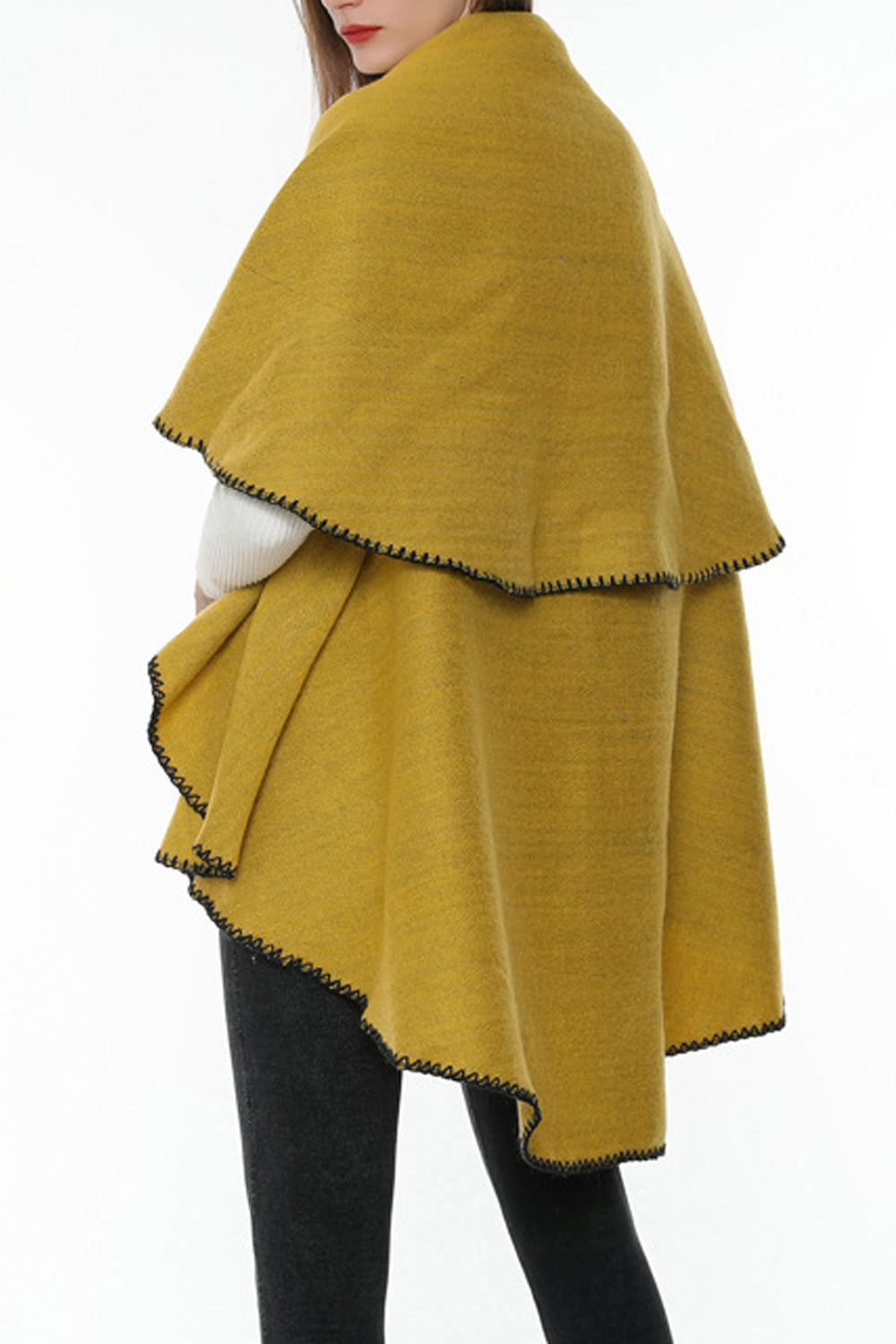 Women Fashion Solid Color Warm & Thick Shawl