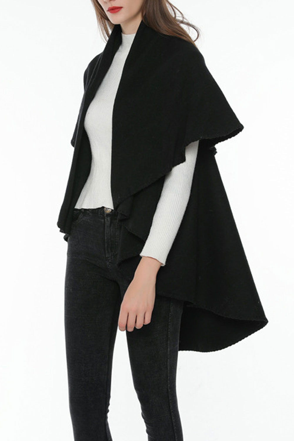 Women Fashion Solid Color Warm & Thick Shawl