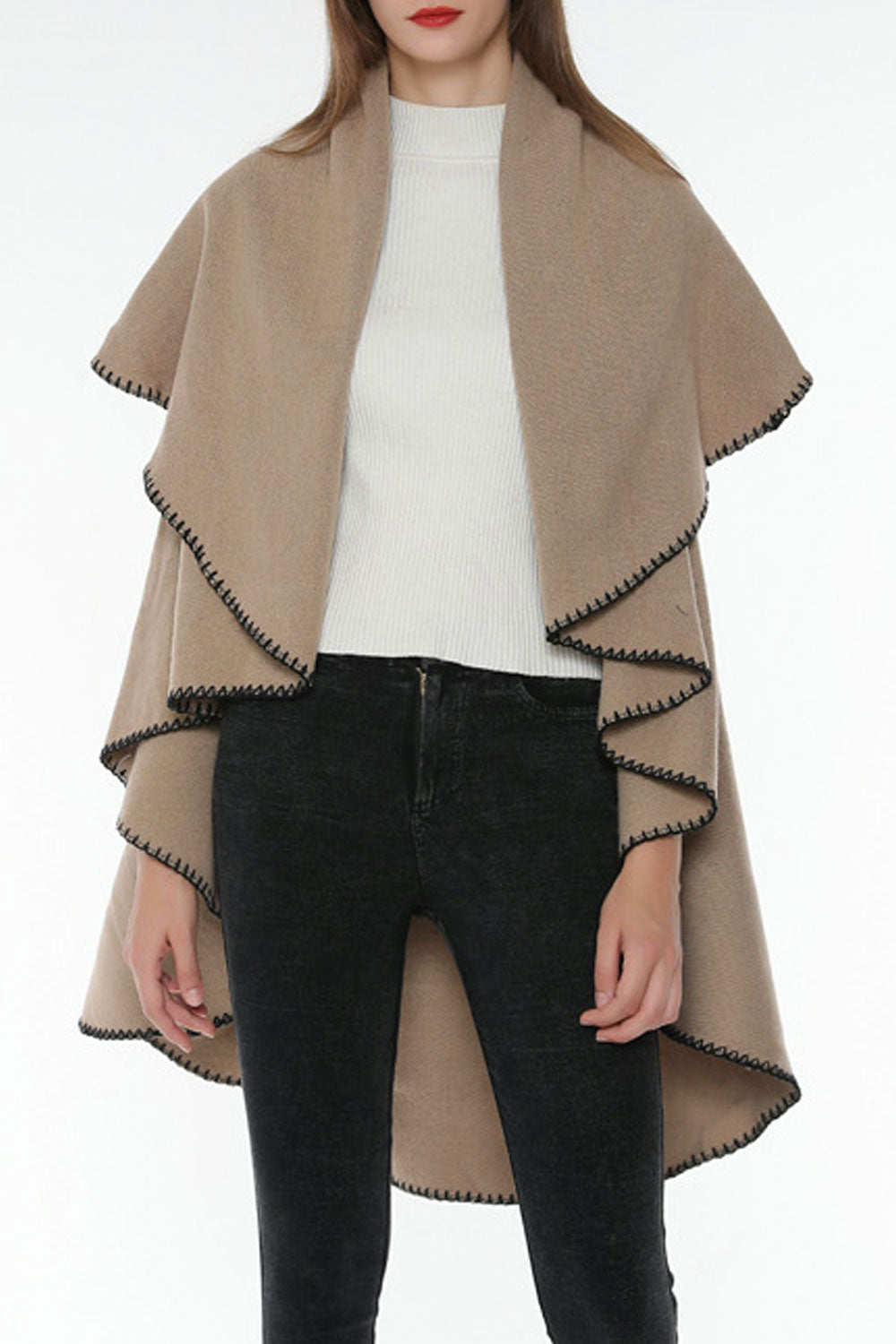 Women Fashion Solid Color Warm & Thick Shawl