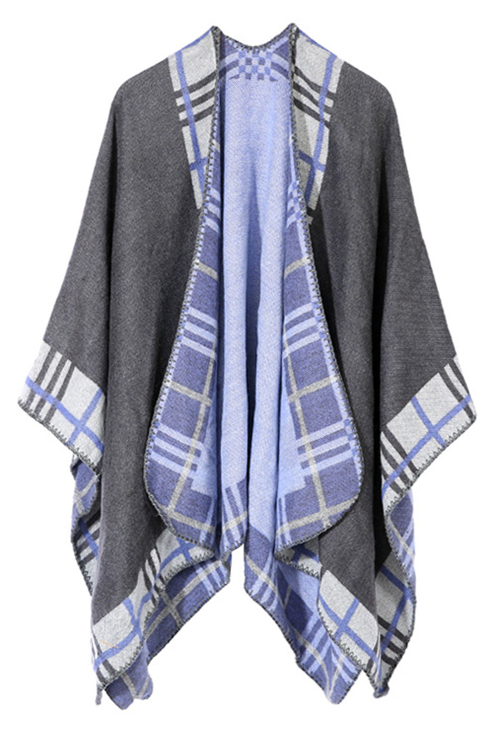 Women Comfortable Lattice Pattern Warm Shawl