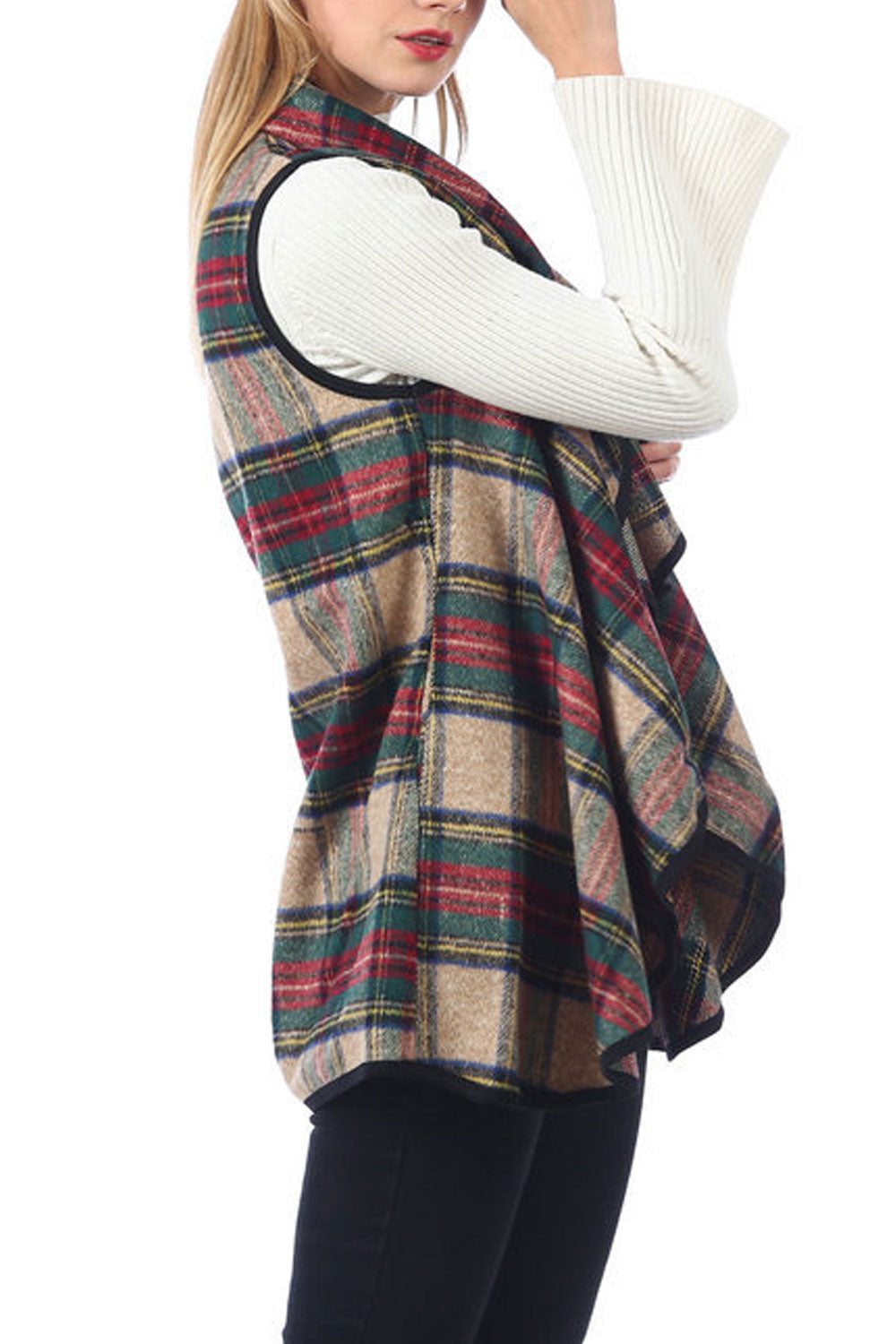 Women Lovely Winter & Autumn Lattice Pattern Shawl