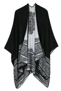 Women Winter & Autumn Flower Pattern Shawl