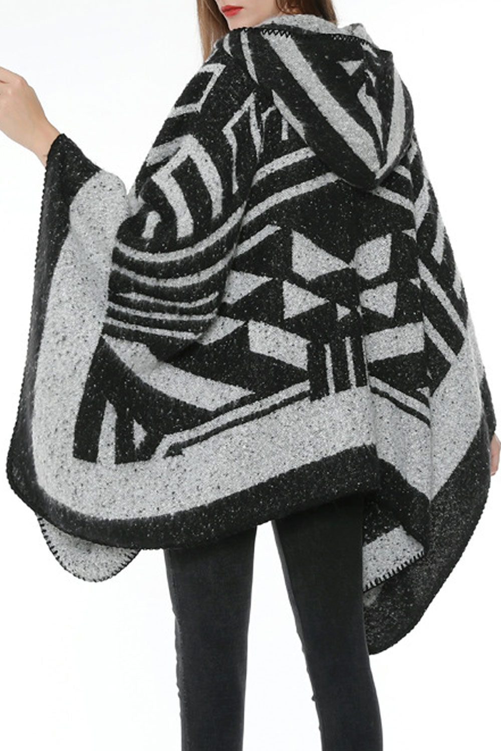 Women Stylish Hooded Warm & Thick Pullover Shawl