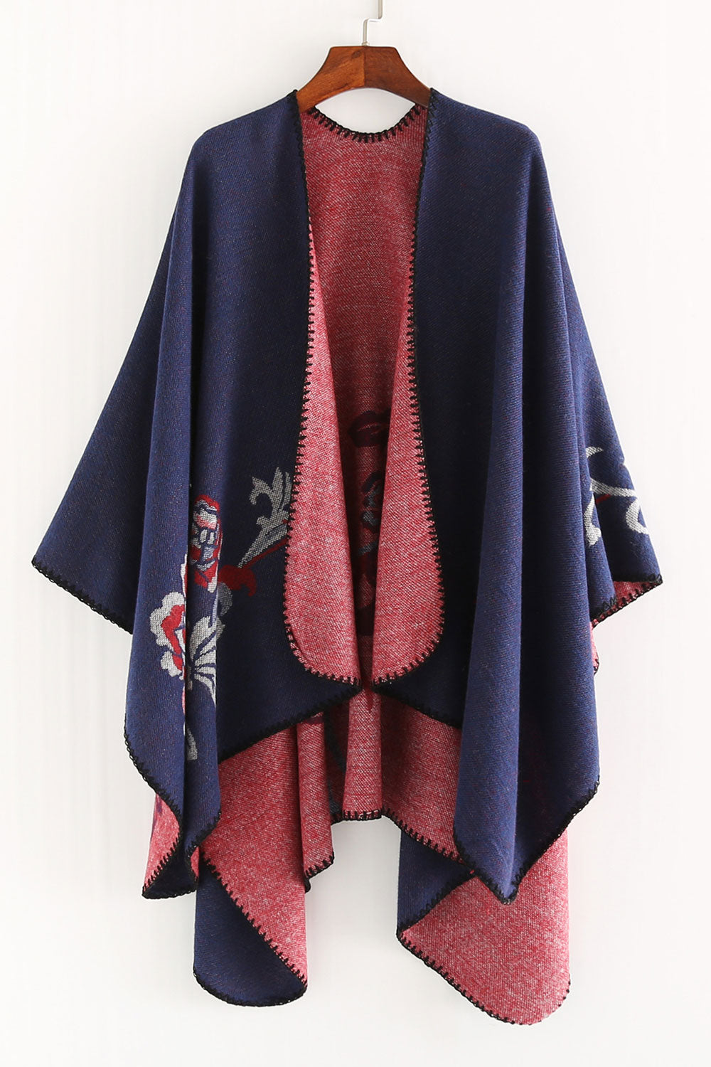 Women Flawless Flower Print Warm Shawl