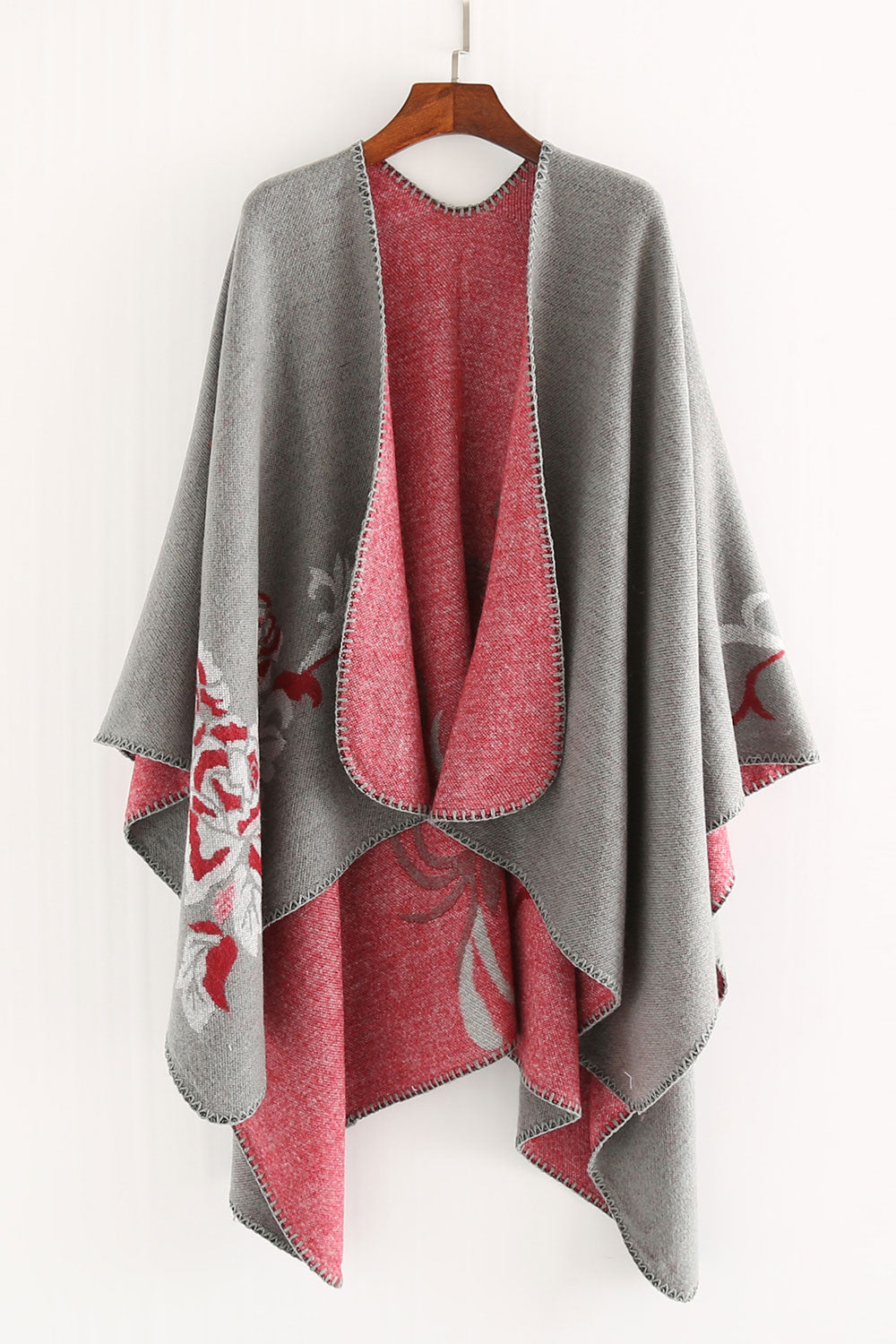 Women Flawless Flower Print Warm Shawl