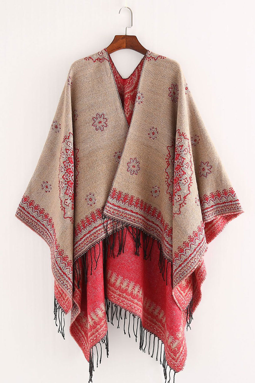 Women Classy Tassel Decorated Autumn Warm & Thick Shawl