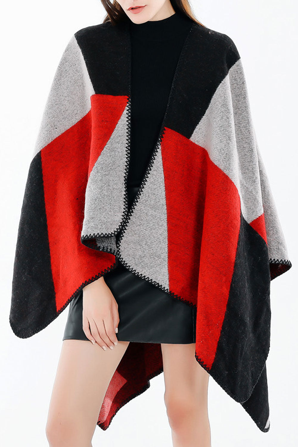 Women Multi Color Winter Warm & Thick Shawl