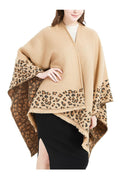 Women Classy Winter Leopard Pattern Warm Shawl