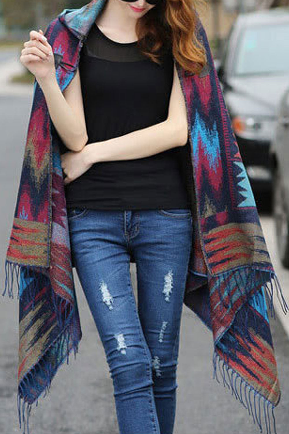 Women Windproof Breathable Warm Cashmere Shawl