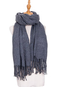 Women Modish Solid Color Warm & Thick Cashmere Shawl