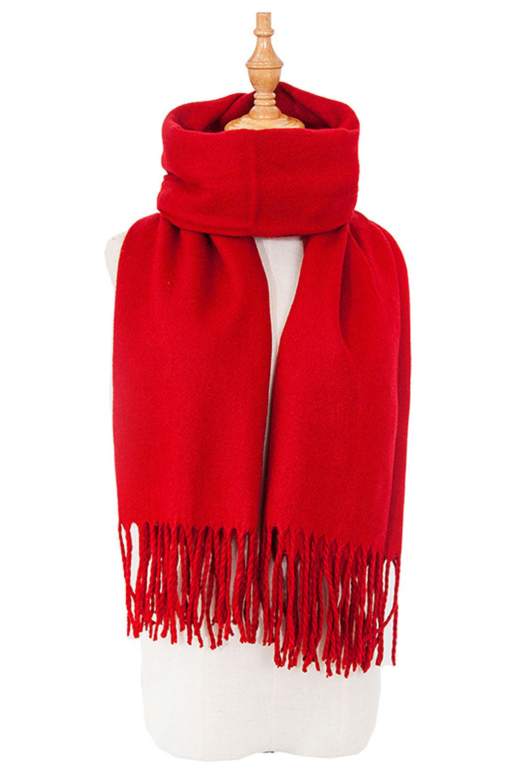 Women Modish Solid Color Warm & Thick Cashmere Shawl