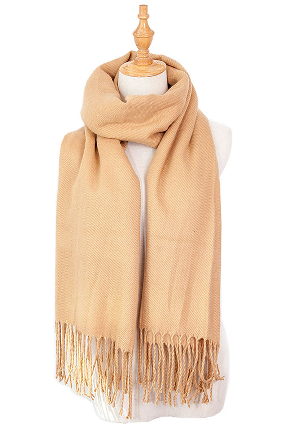 Women Modish Solid Color Warm & Thick Cashmere Shawl