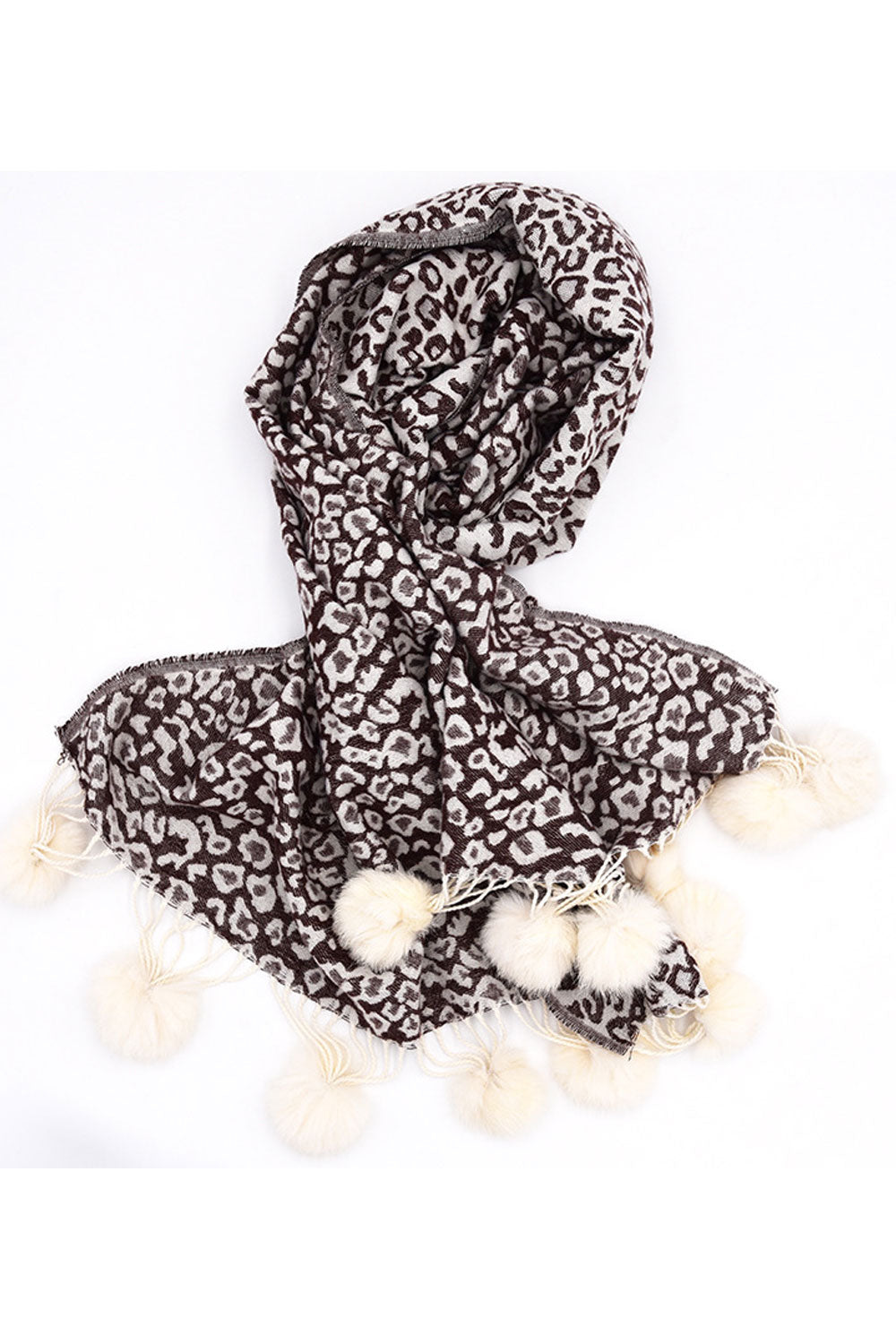 Women Stylish Leopard Pattern Warm Shawl