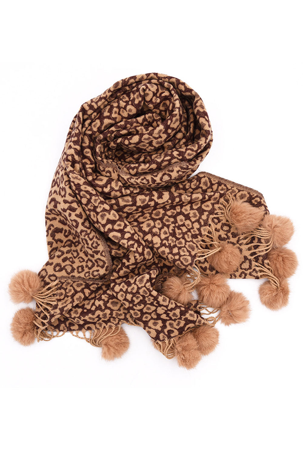 Women Stylish Leopard Pattern Warm Shawl