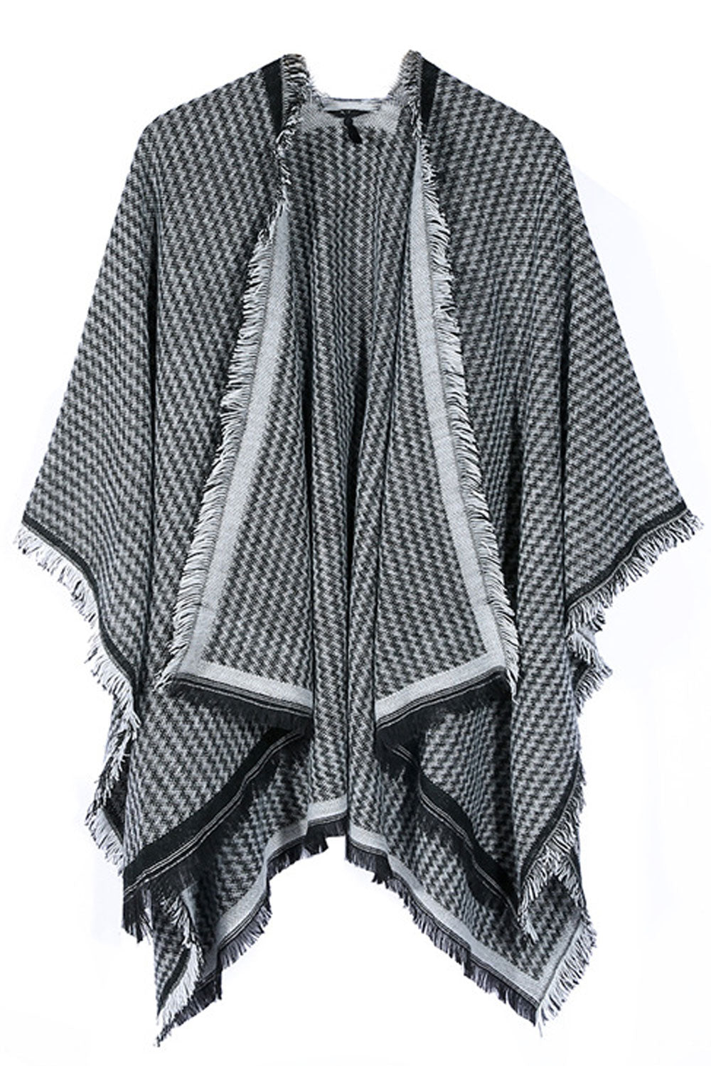 Women Autumn Winter Warm Cashmere Pullover Shawl