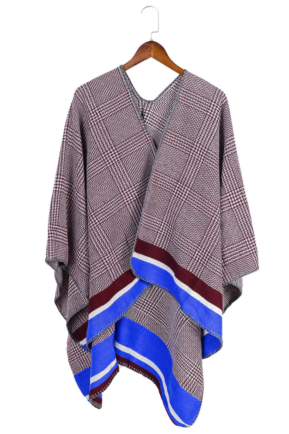 Women Autumn Winter Lattice Pattern Warm Shawl
