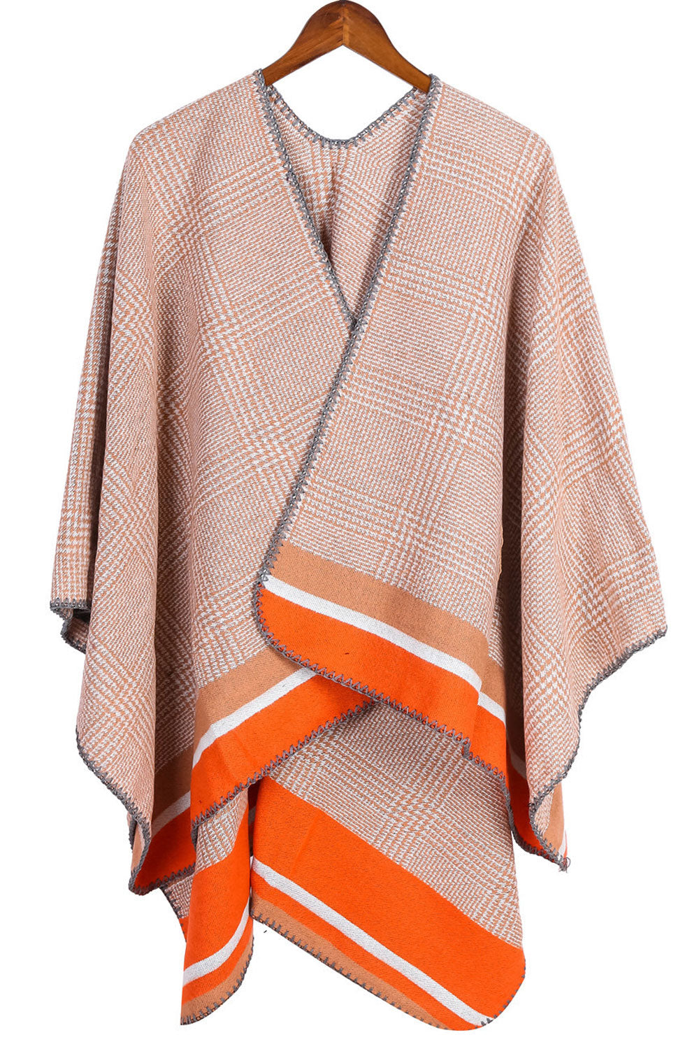 Women Autumn Winter Lattice Pattern Warm Shawl