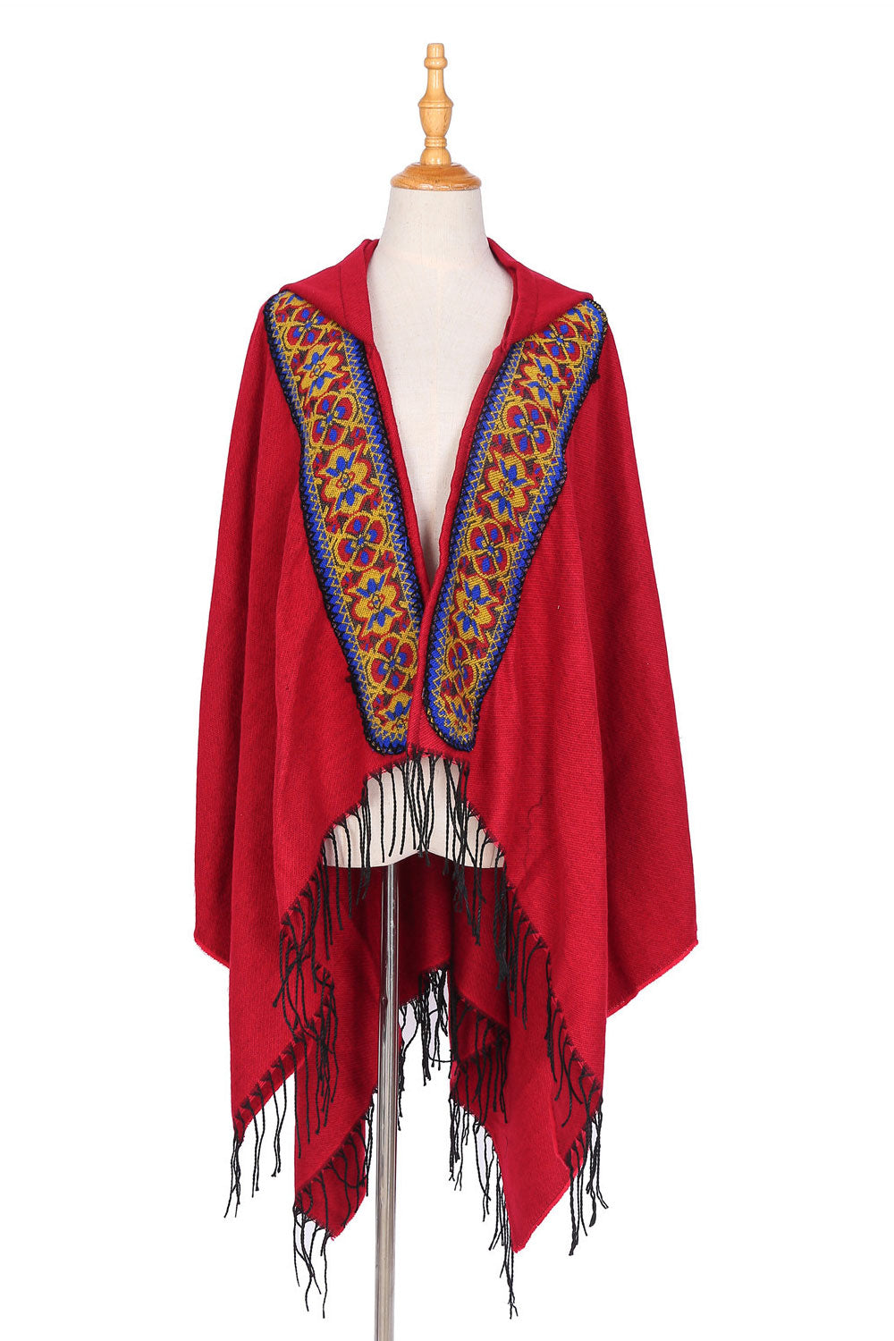 Women Fashionable Warm Thick Printed Pattern Shawl