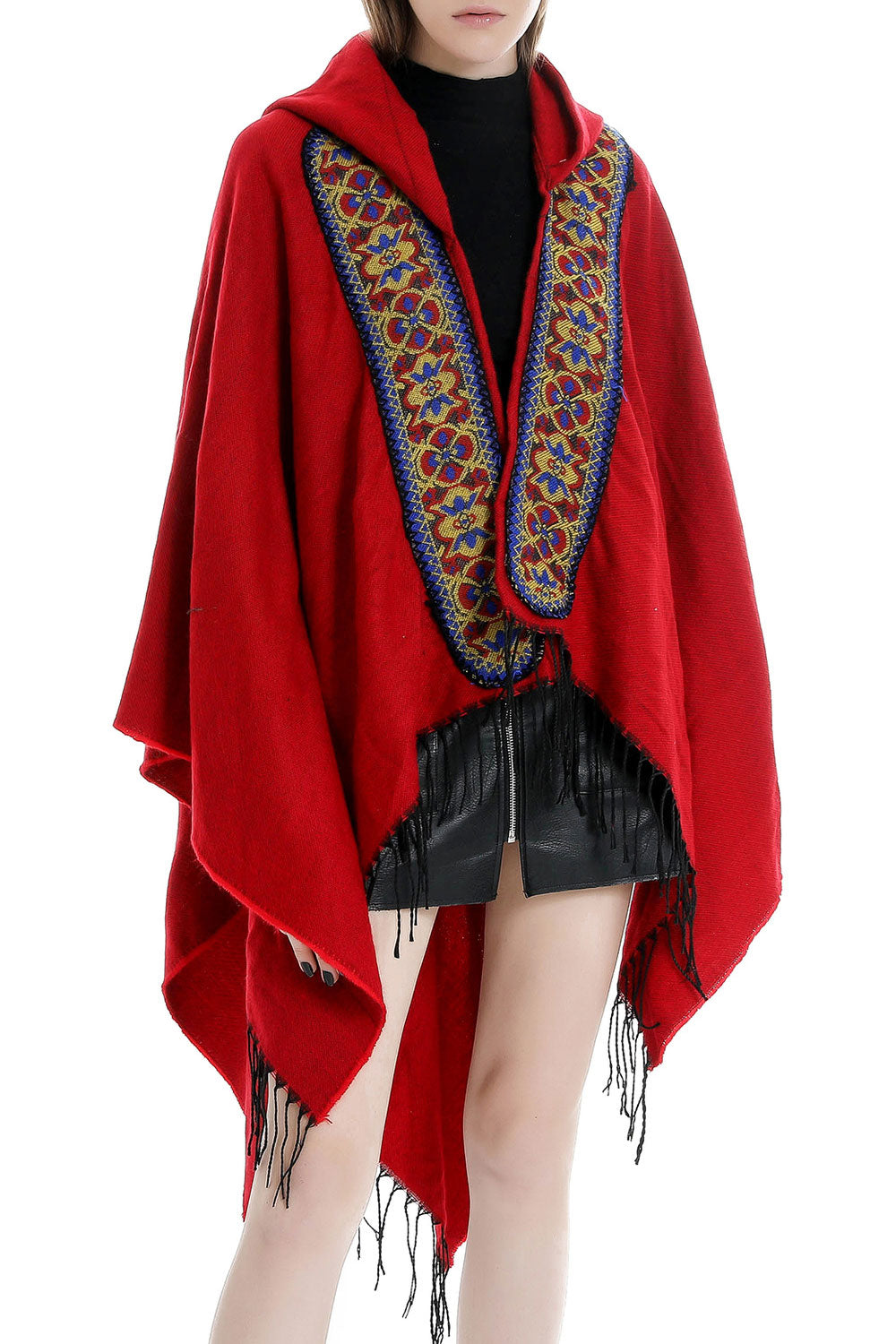 Women Fashionable Warm Thick Printed Pattern Shawl