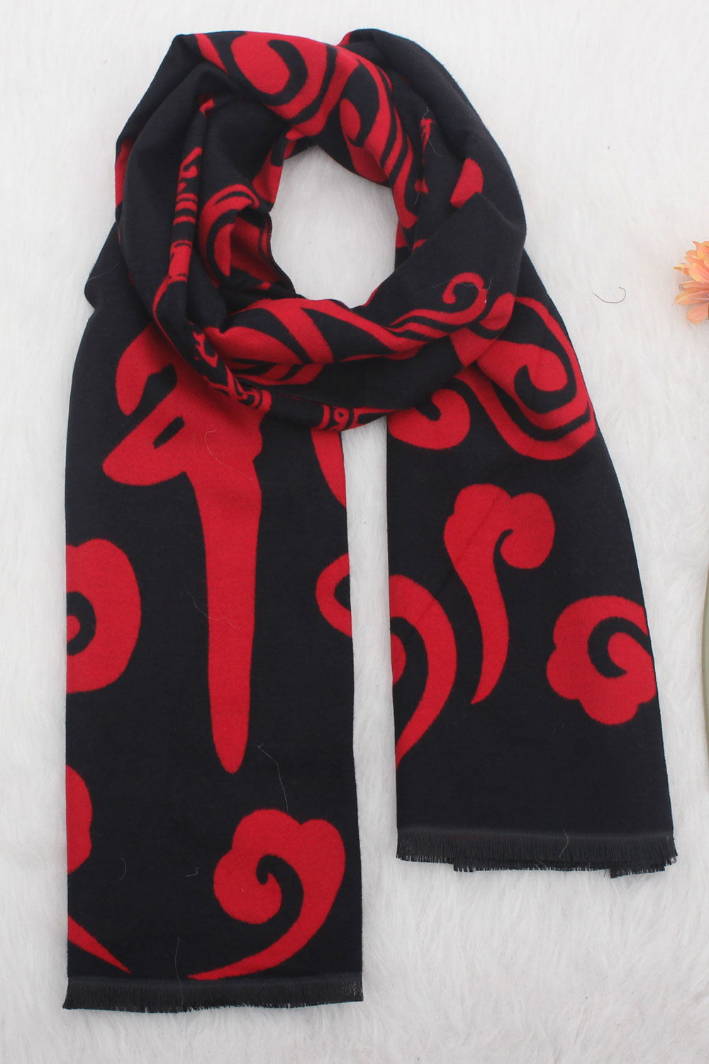 Women Printed Pattern Warm Thick Cashmere Shawl