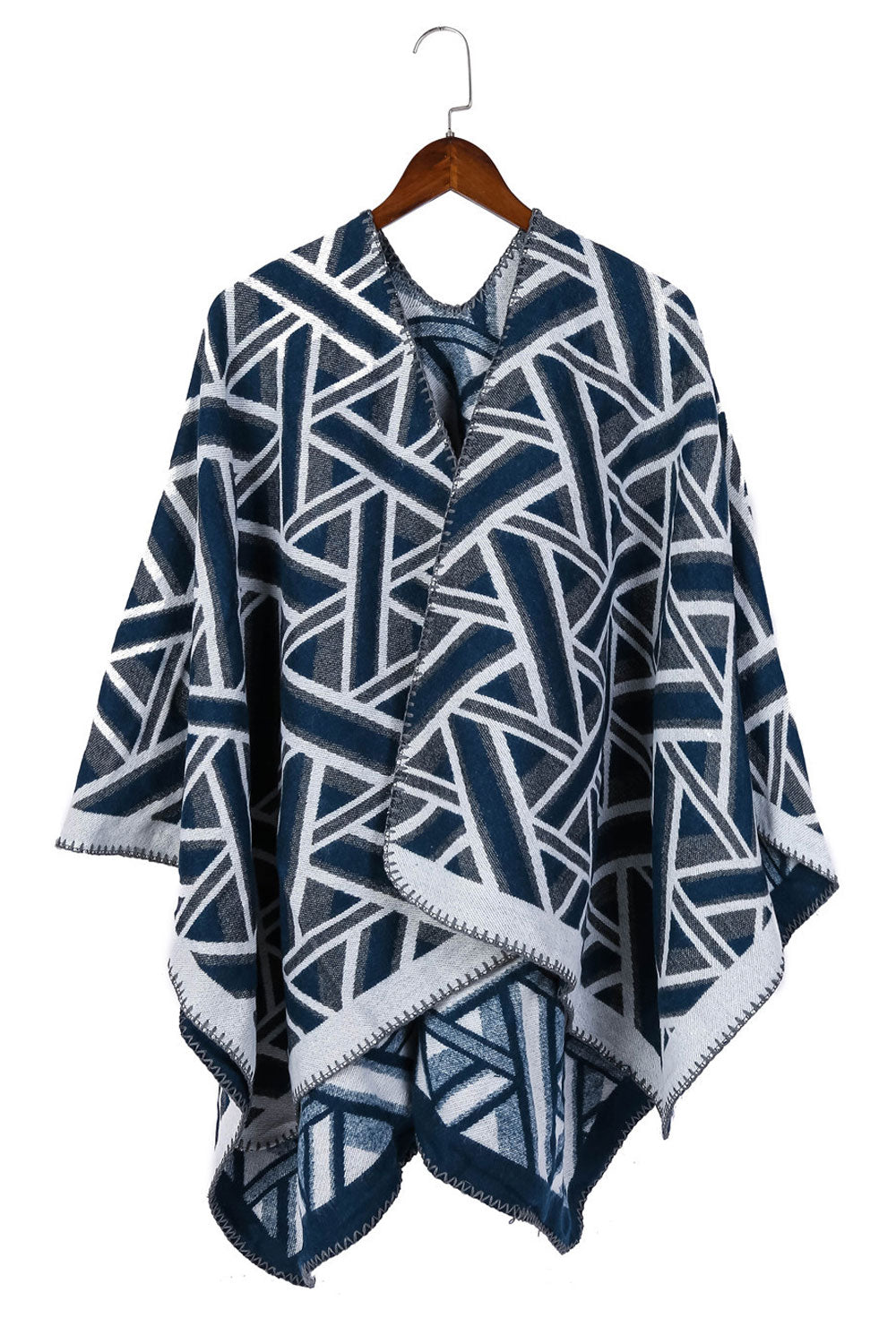 Women Beautiful Geometric Triangle Pattern Warm Shawl