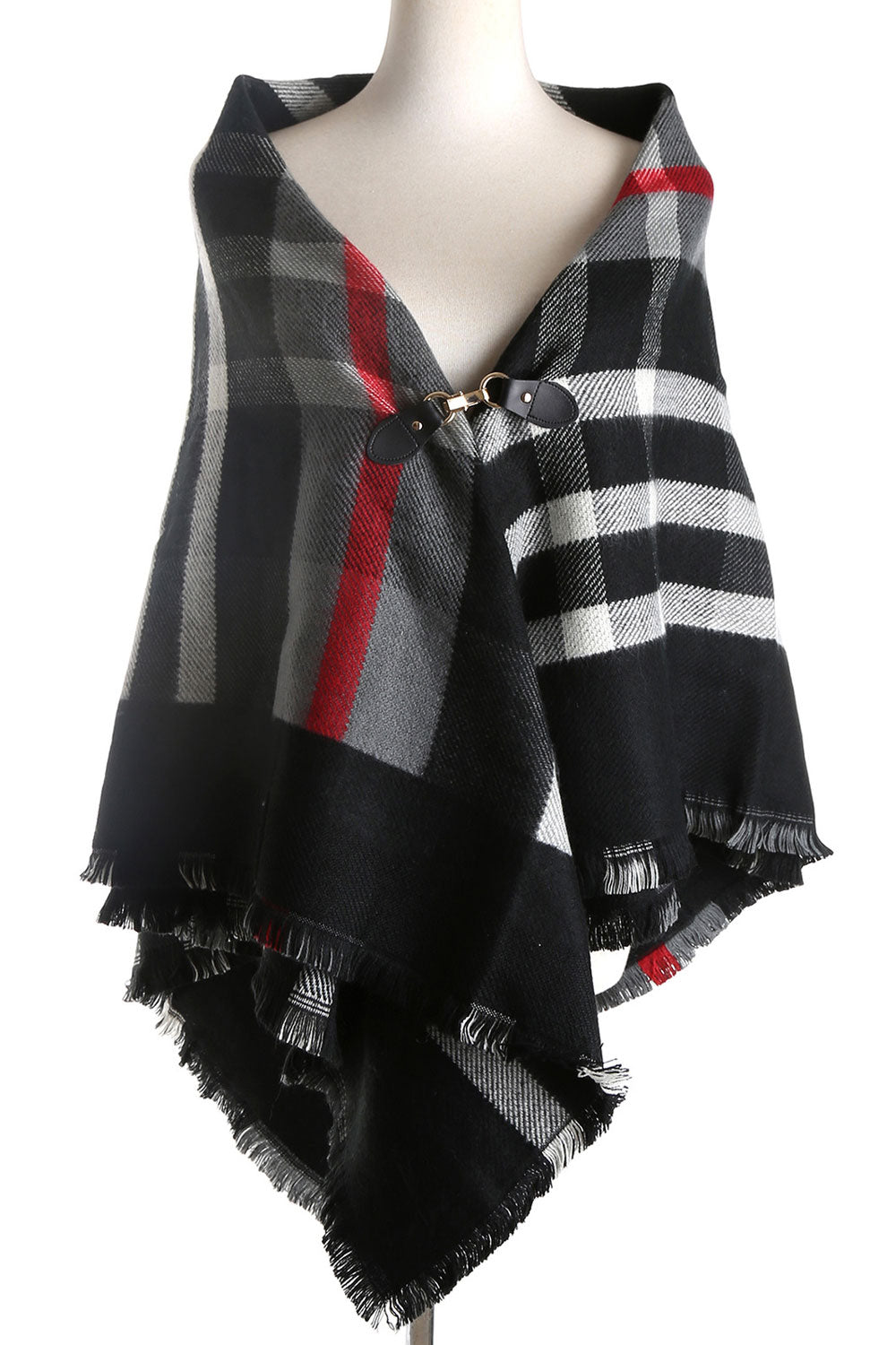 Women Fashion Lattice Patten Warm Cashmere Shawl