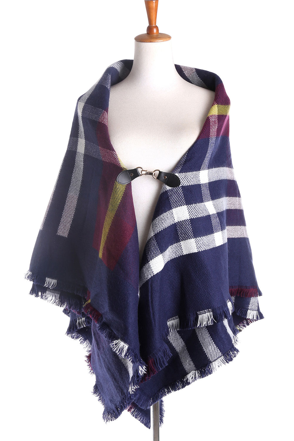 Women Fashion Lattice Patten Warm Cashmere Shawl