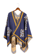 Women Fashion Leopard Pattern Thick Warm Cashmere Shawl