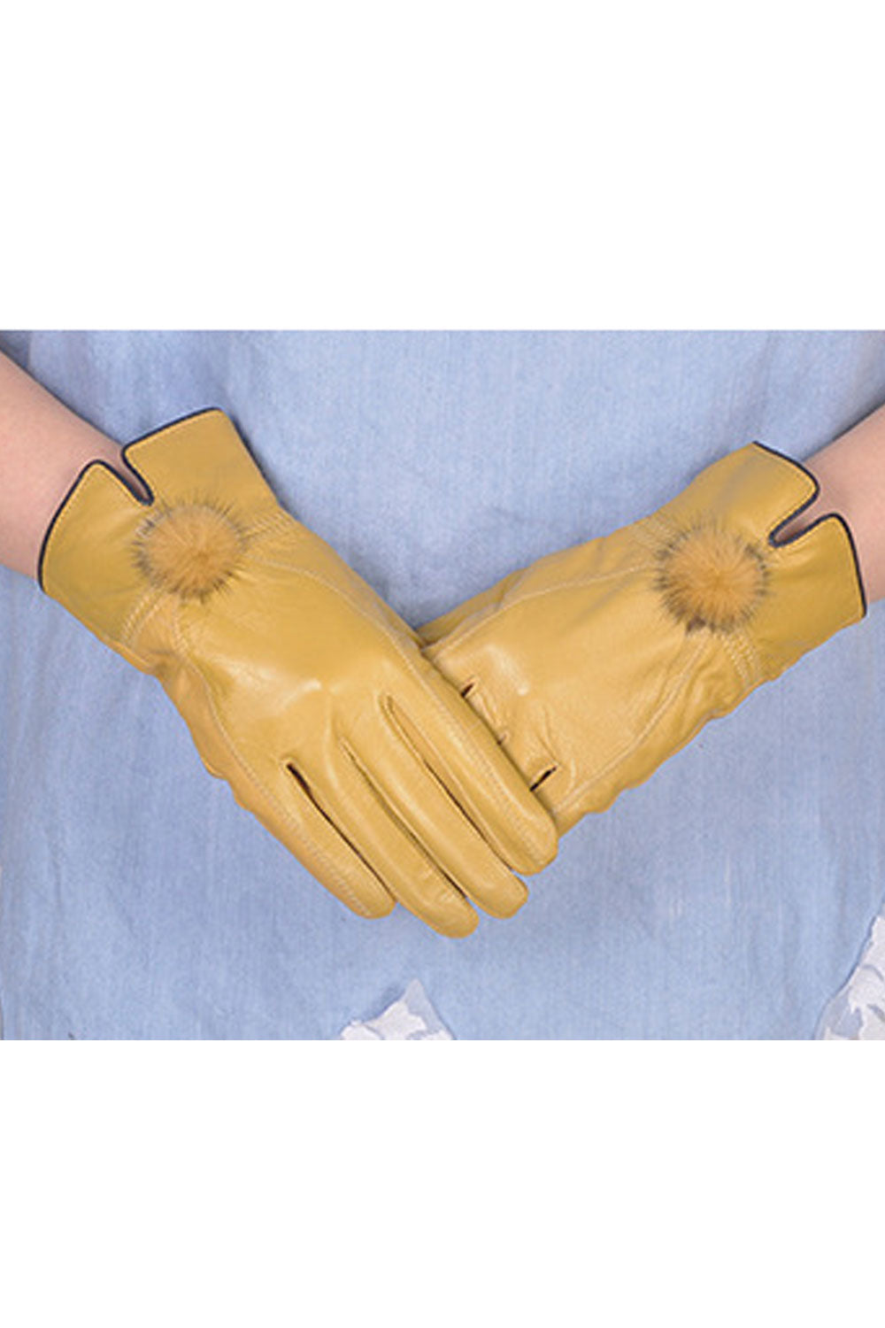 Women Warm & Thick Solid Color Casual Gloves