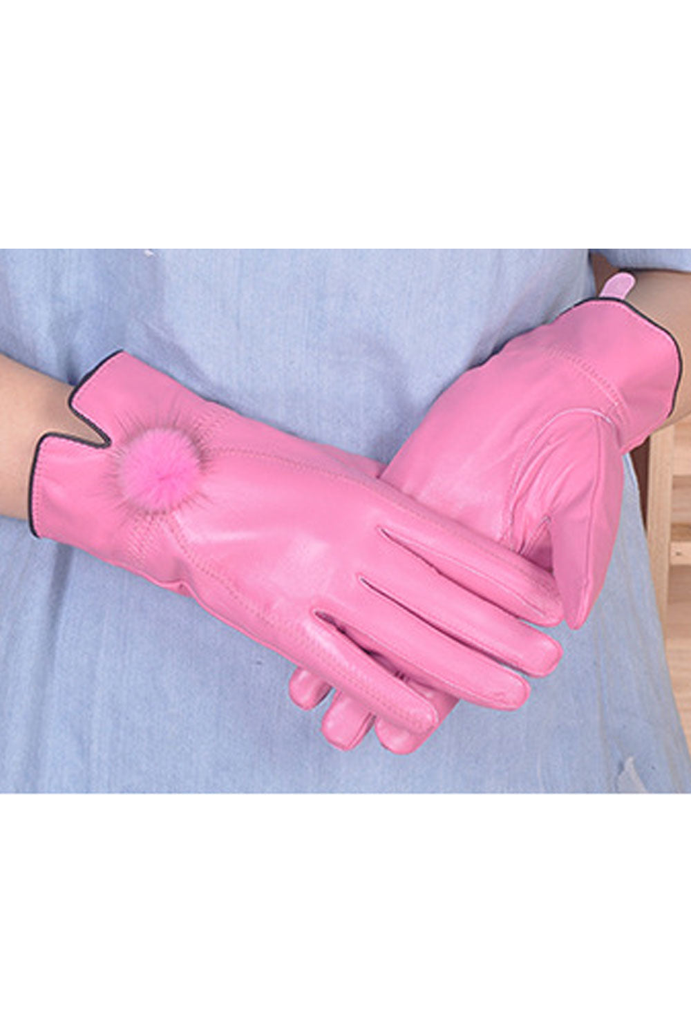 Women Warm & Thick Solid Color Casual Gloves