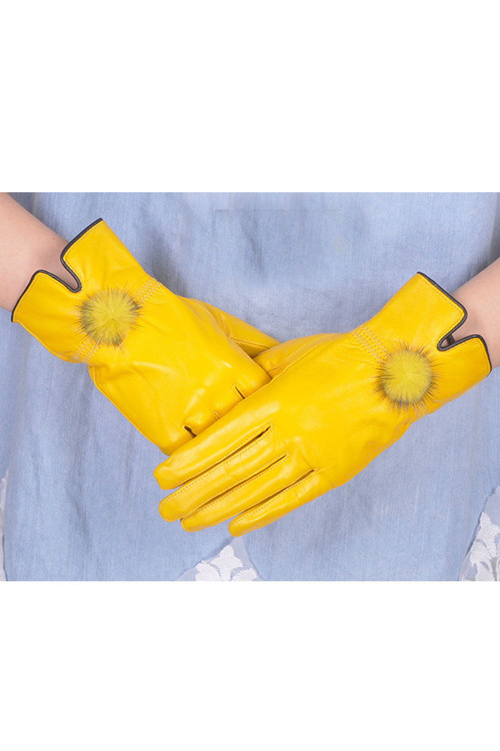 Women Warm & Thick Solid Color Casual Gloves