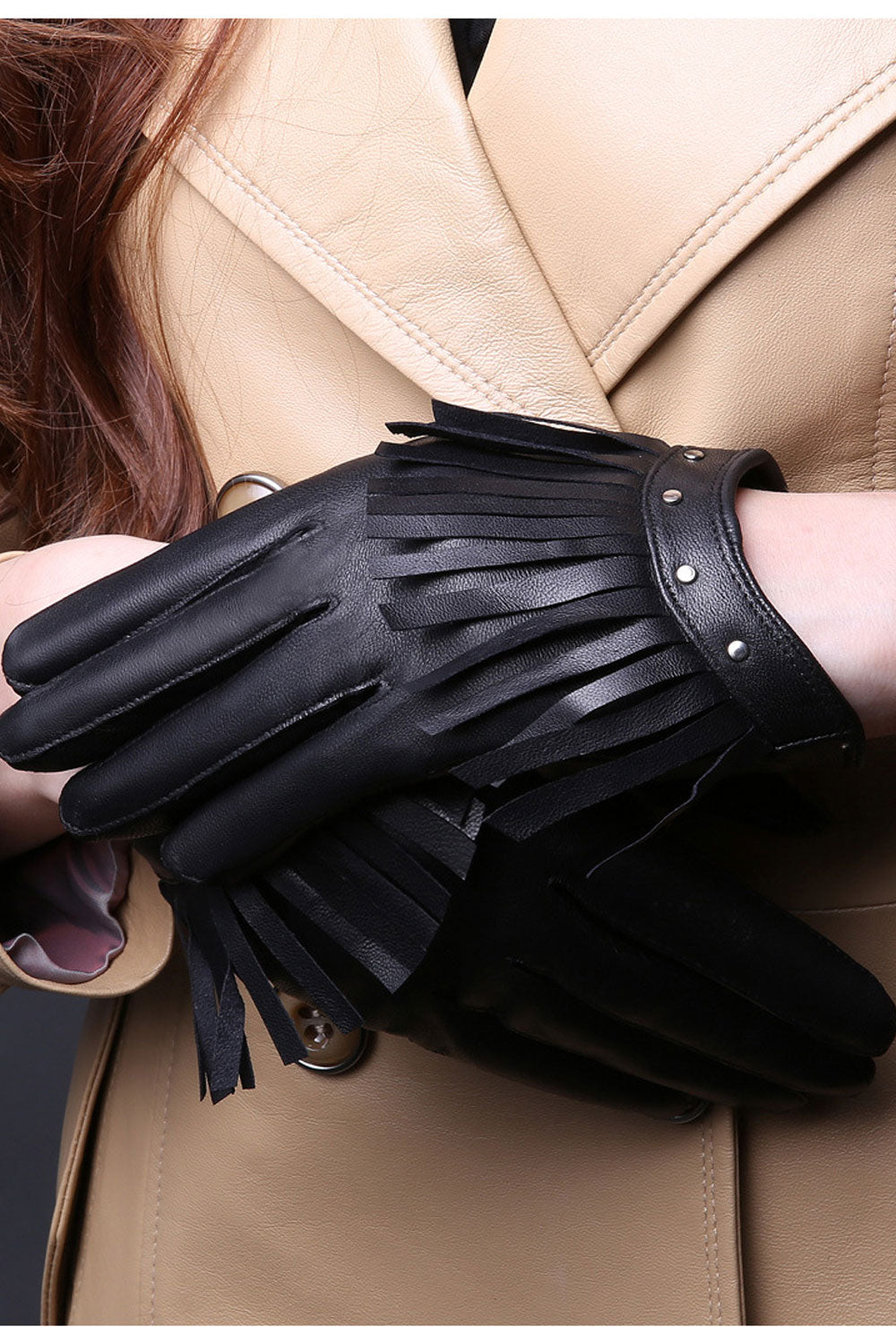 Women Lovely Casual Solid Colored Warm Gloves
